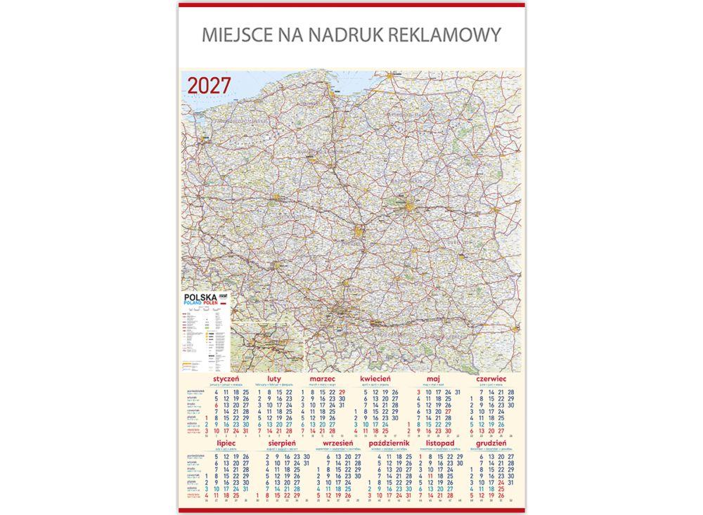 Kalendarz plakatowy - P08 Mapa